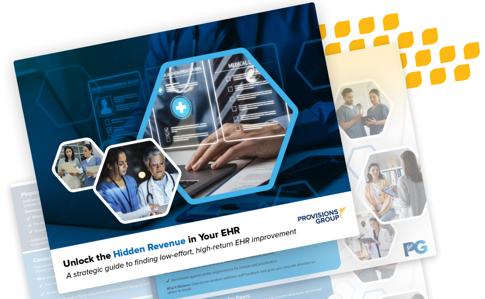 Cover of the guide: Unlock the Hidden Revenue in Your EHR Cover of the guide: Unlock the Hidden Revenue in Your EHR