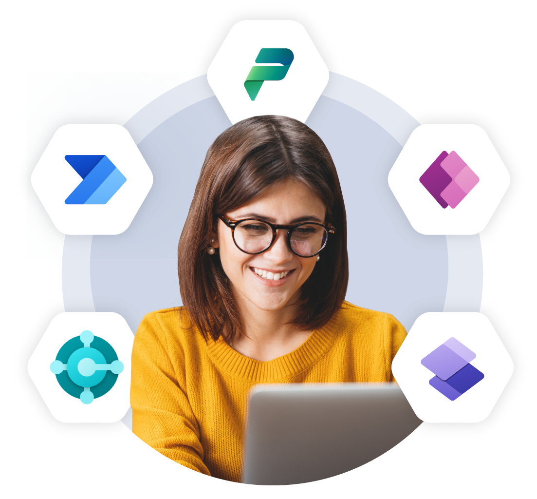 Business Central, Power Pages, Power Platform, Power Automote, and Power Apps logos Business Central, Power Pages, Power Platform, Power Automote, and Power Apps logos