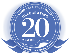 Provisions Group Badge Established in 2003 and Celebrating 20 years Provisions Group Badge Established in 2003 and Celebrating 20 years