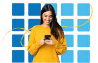 Woman using a phone Woman using a phone