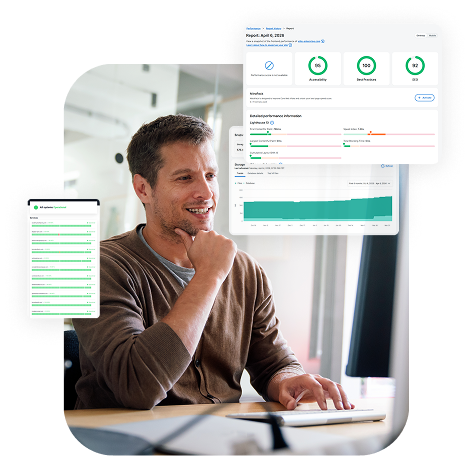 Person reviewing reports in WordPress Person reviewing reports in WordPress